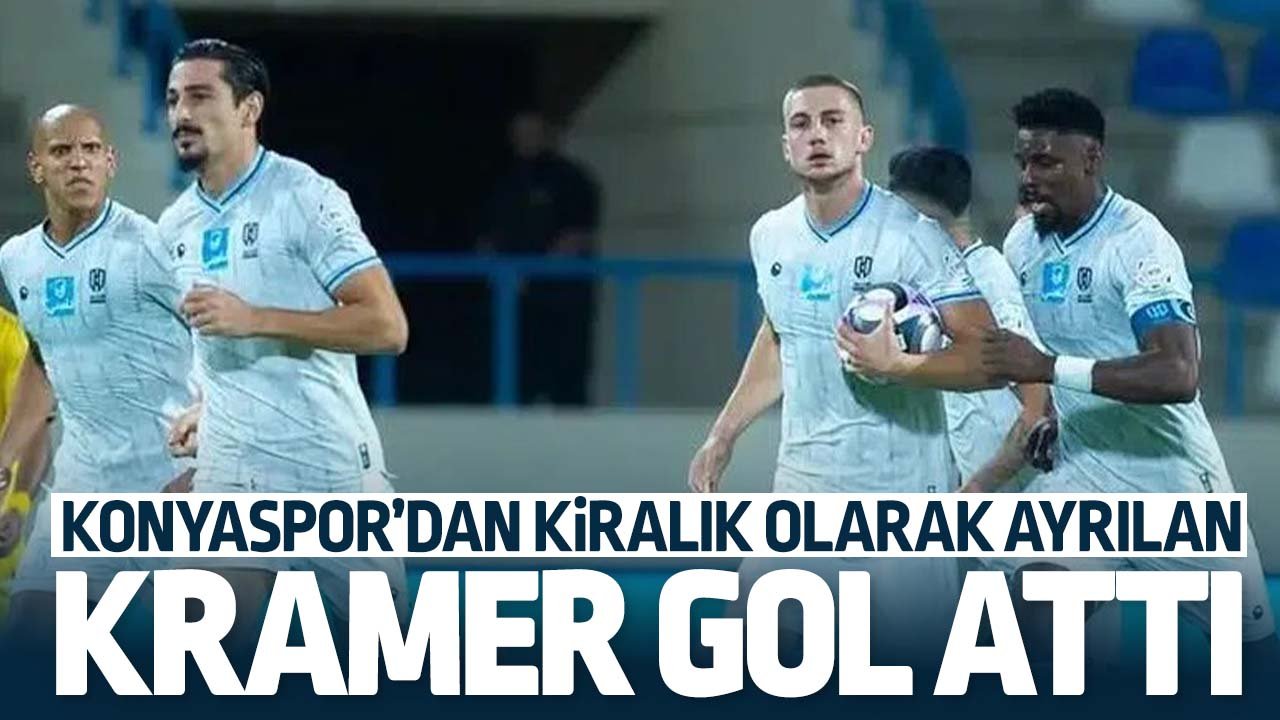 Konyaspor'dan kiralık olarak ayrılan Kramer  yeni takımında ilk golünü attı