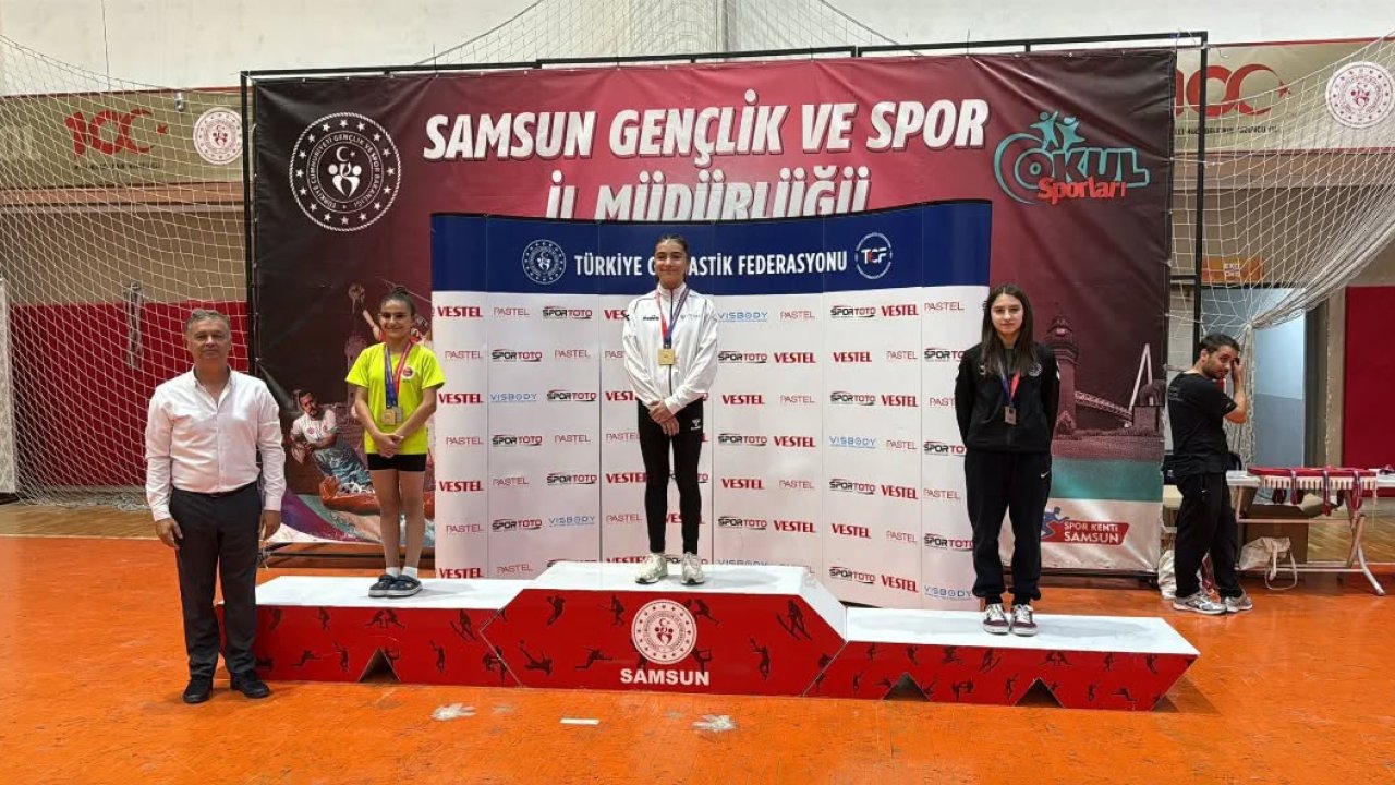 Konyalı cimnastikçiler Samsun’dan madalyalarla döndü