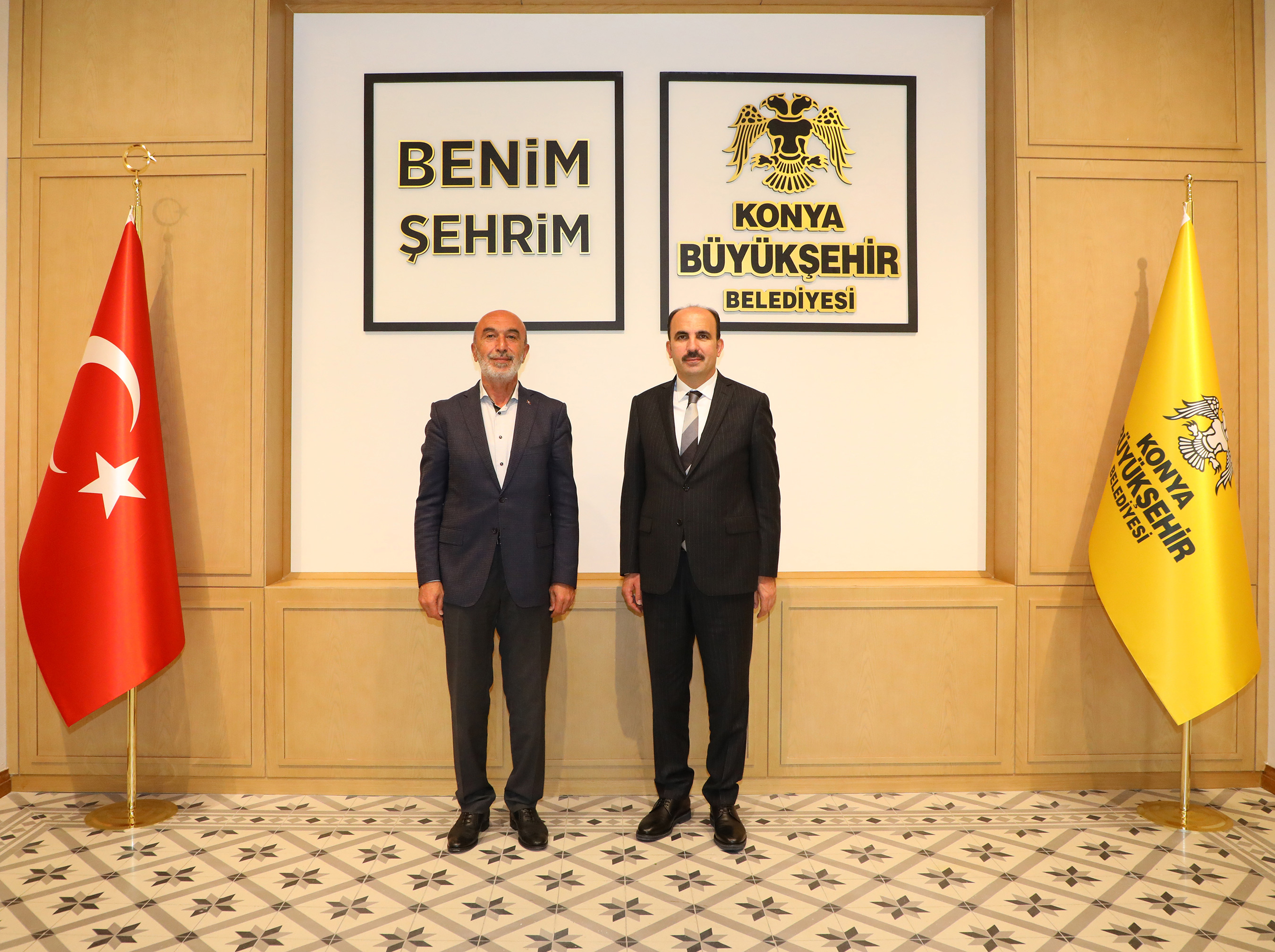 Konya Protokolünden  Başkan Altay’a Tebrik Ziyareti