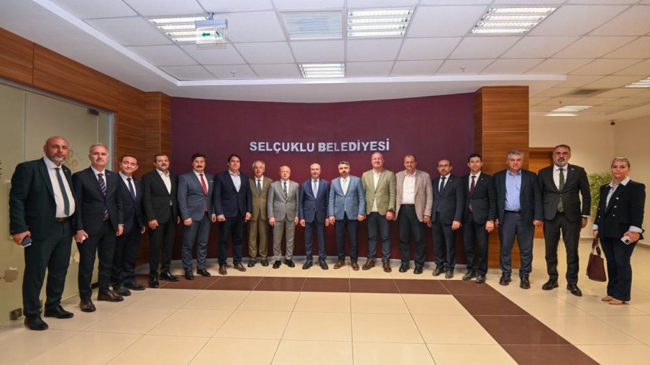 Başkan Pekyatırmacı Bursa'dan gelen heyete Selçuklu'nun vizyon projelerini anlattı