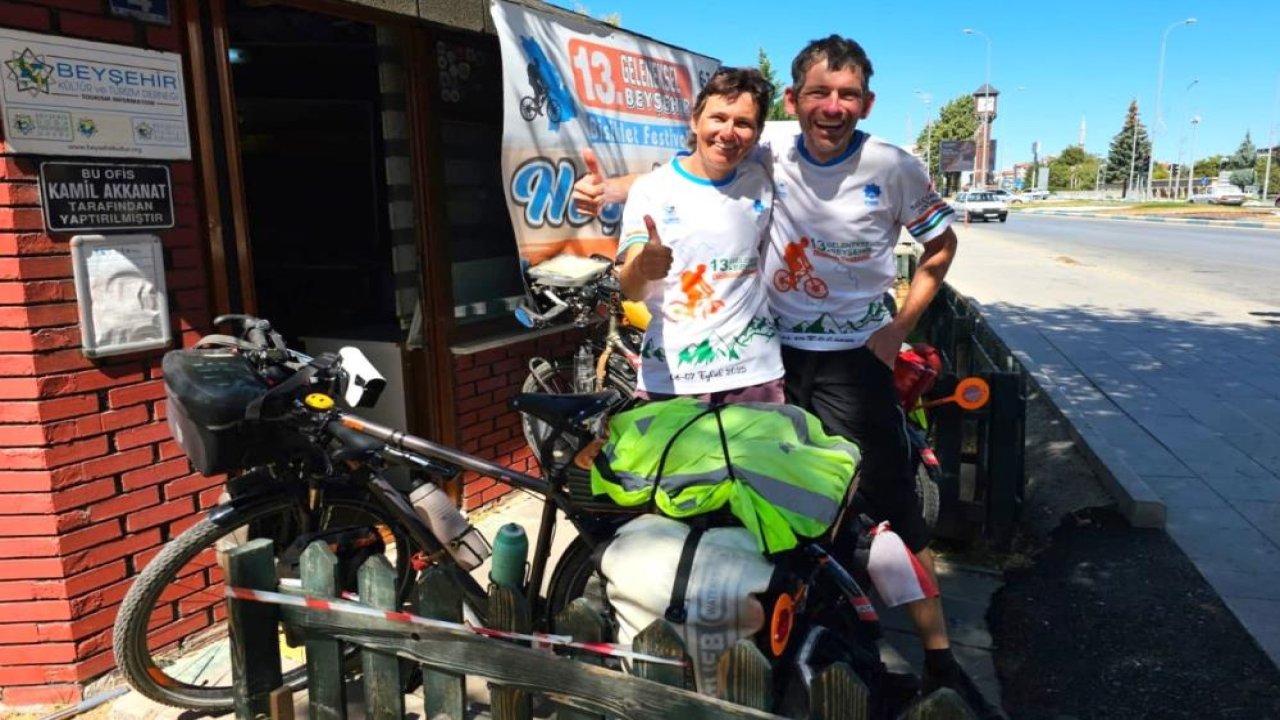 Avusturya’dan Konya'ya bisikletle dünya turuna çıktılar!