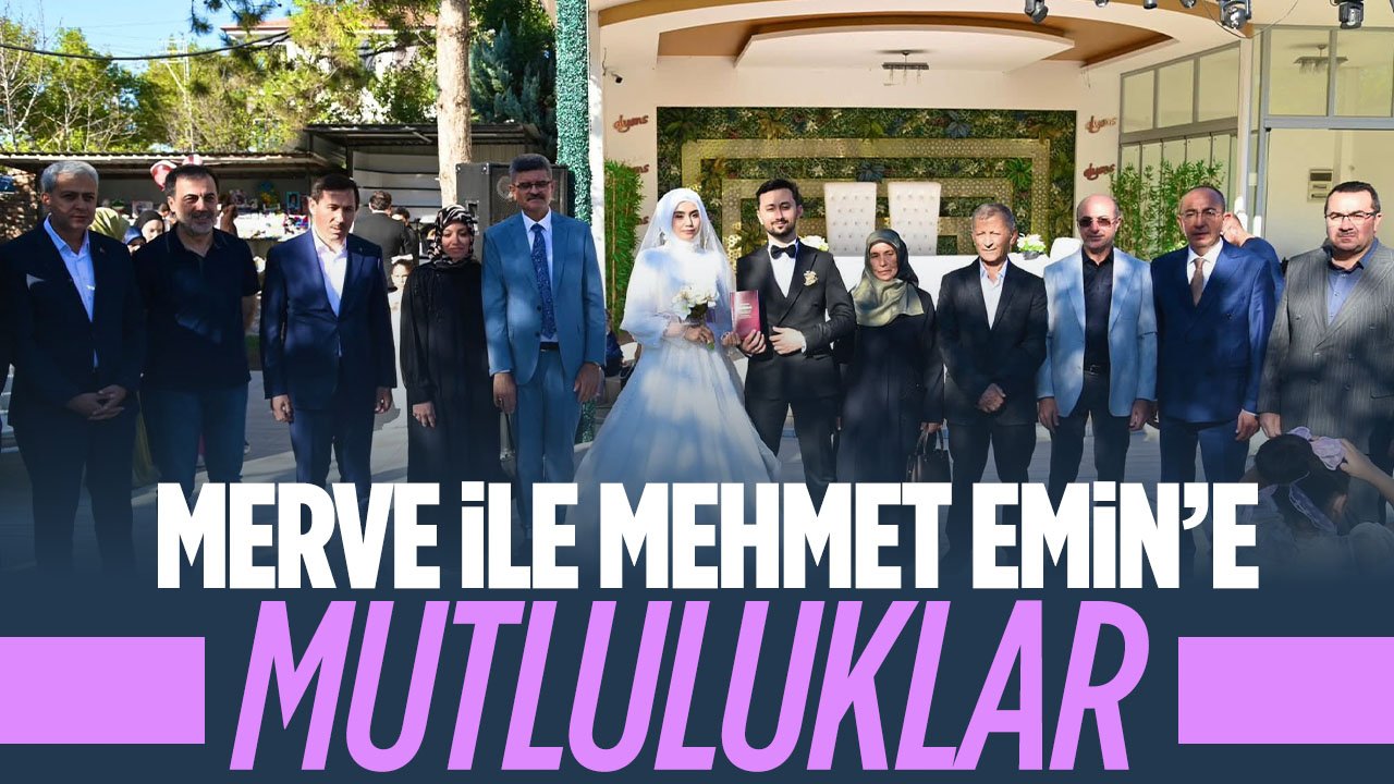 Merve ile Mehmet Emin'in mutlu günü! Toy ve Gökçe aileleri akraba oldu