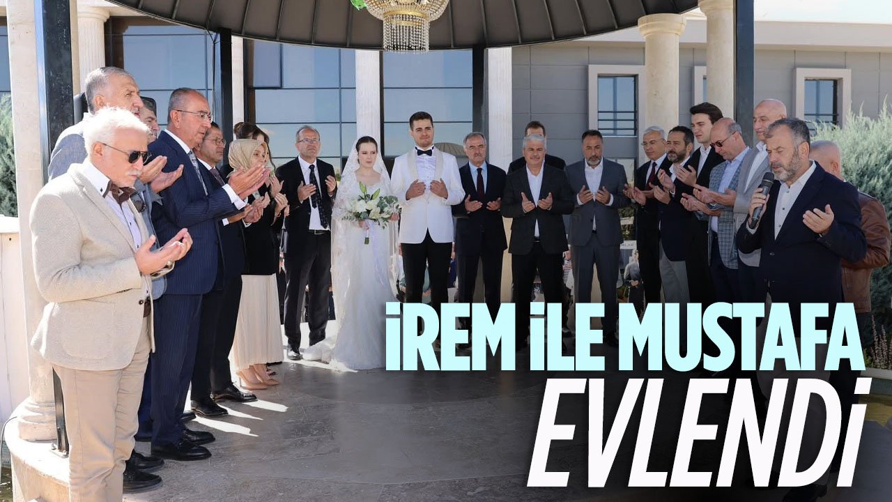 Mustafa ile İrem evlendi: Kütükcü ve Çiçen ailelerinin mutlu günü