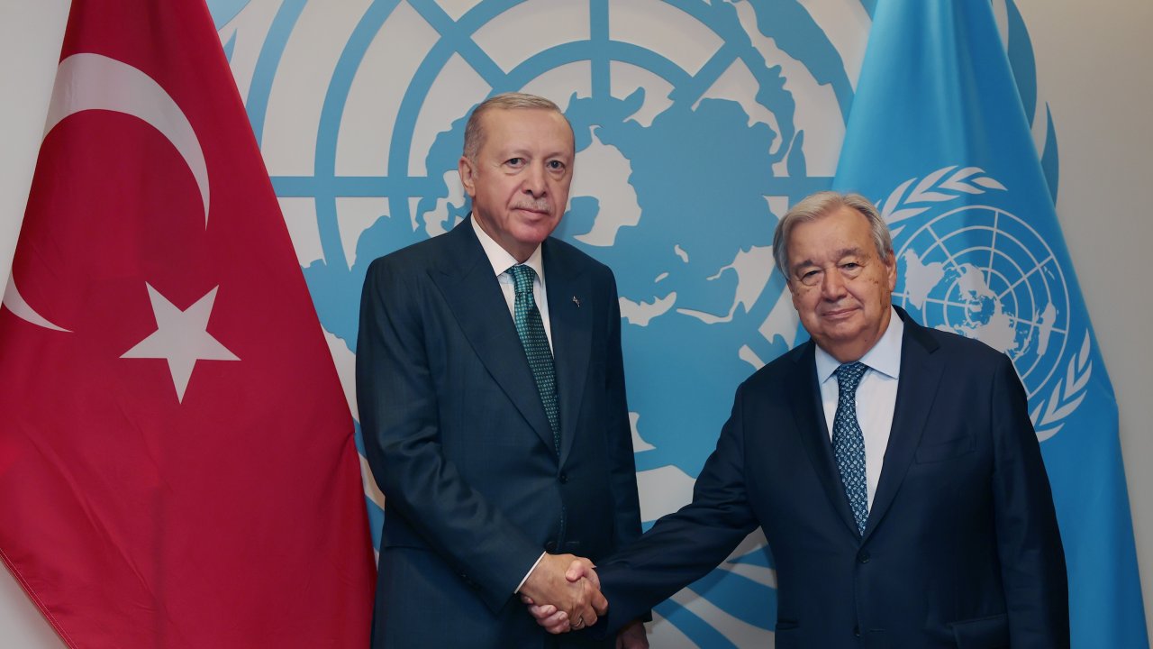 Cumhurbaşkanı Erdoğan, BM Genel Sekreteri Guterres ile görüştü