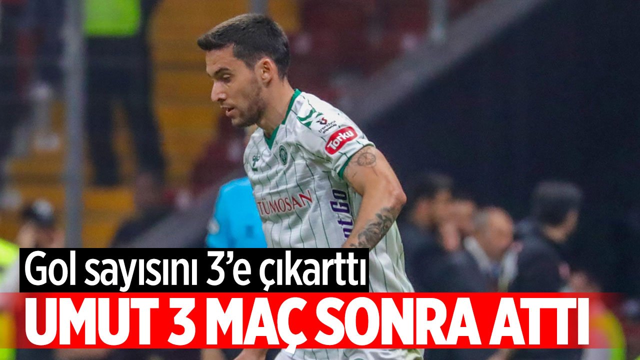 Konyaspor'da Umut Nayir 3'üncü golünü kaydetti