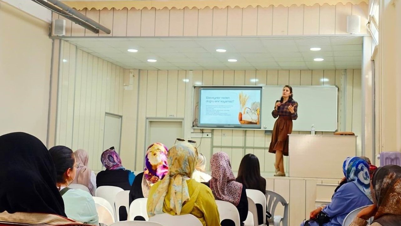 Konya Karapınar'da okul öncesi çocuklara çevre bilinci konulu konferans