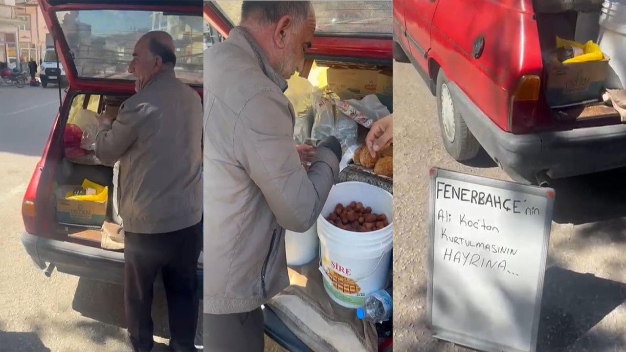 Ali Koç seçimi kaybetti lokma dağıttılar!