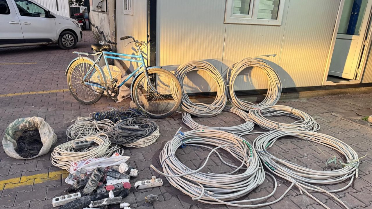 Konya'da inşaatlara dadanan hırsız kıskıvrak yakalandı