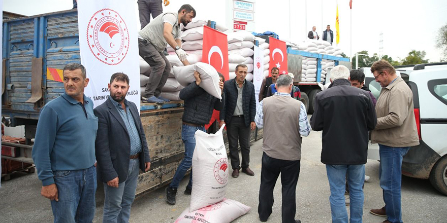 512 çiftçiye 100 ton yerli buğday tohumu dağıtıldı