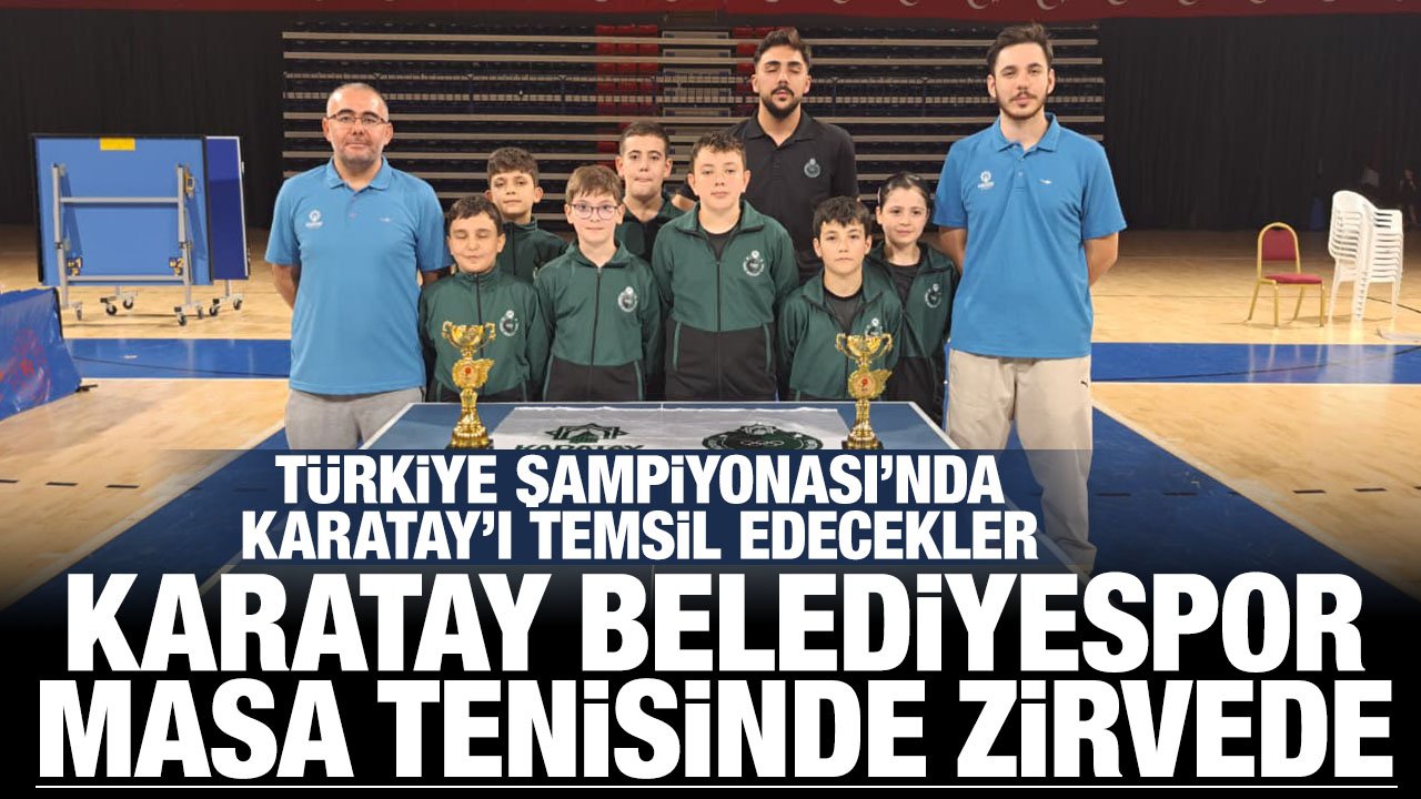 Karatay Belediyespor masa tenisinde zirvede