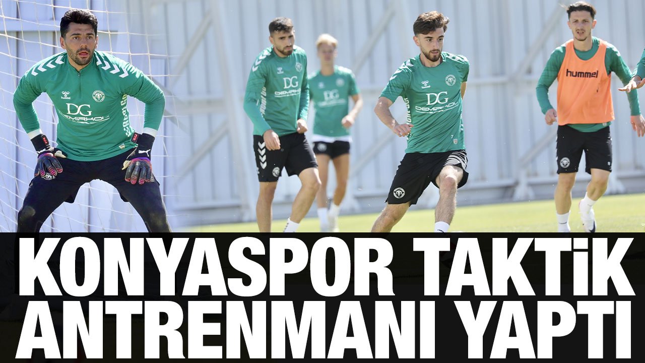 Konyaspor taktik antrenmanı yaptı