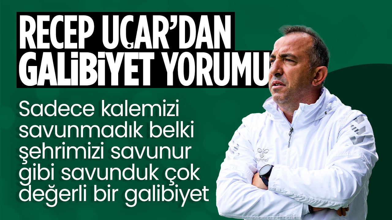 Konyaspor'da Recep Uçar'dan galibiyet değerlendirmesi