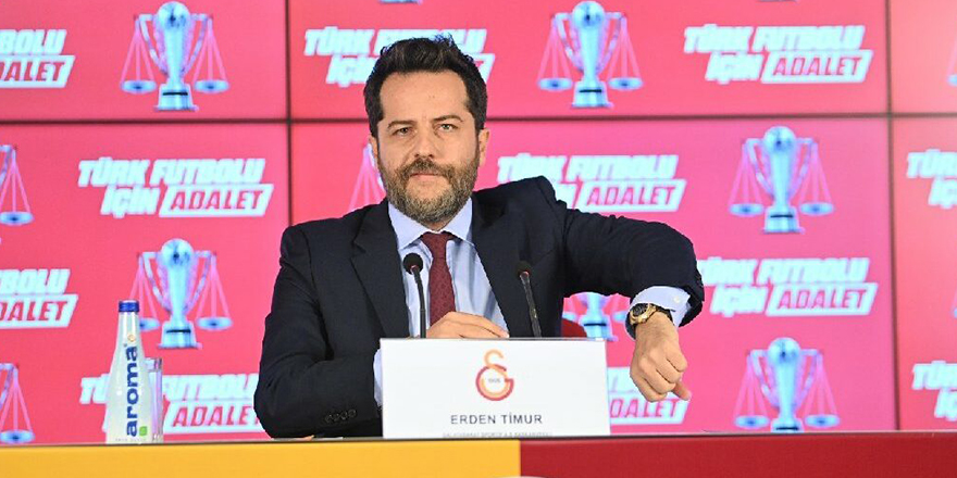 Galatarasay Sportif AŞ Başkan Vekili Erden Timur'dan "adalet" çağrısı:
