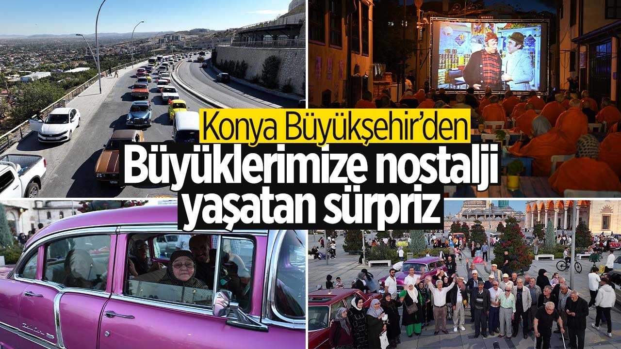 Konya Büyükşehir'den huzurevindeki büyüklerimize nostaljik sürpriz