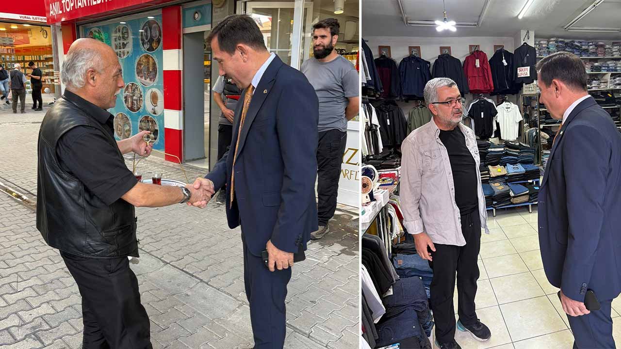 Hasan Kılca'dan esnaf ziyareti