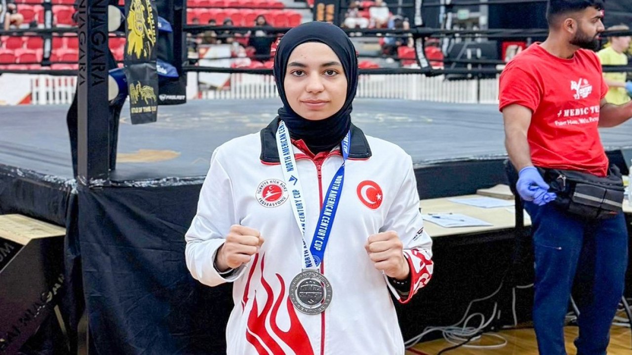 Meram'a ve Türkiye'ye gurur yaşattı! Ayşe Ebrar Kanada'dan gümüşle döndü