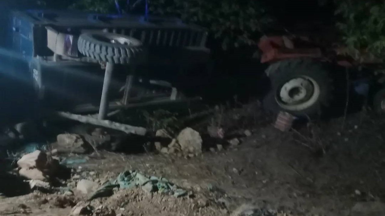 Beyşehir’de devrilen traktörün sürücüsü ağır yaralandı