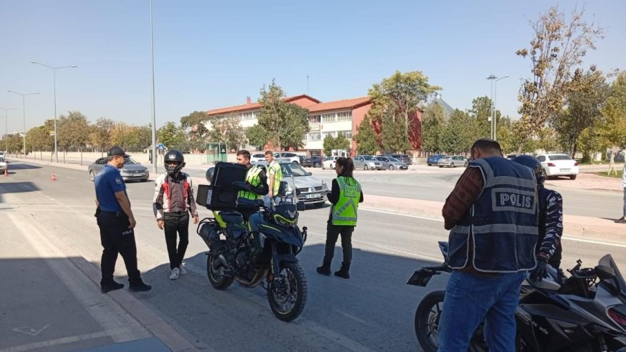 Konya'da 211 ekiple motosiklet denetimi