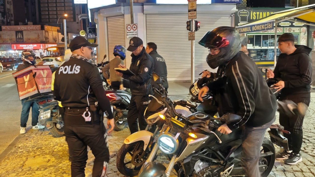 Konya'da geniş çaplı motosiklet denetimleri aralıksız devam ediyor