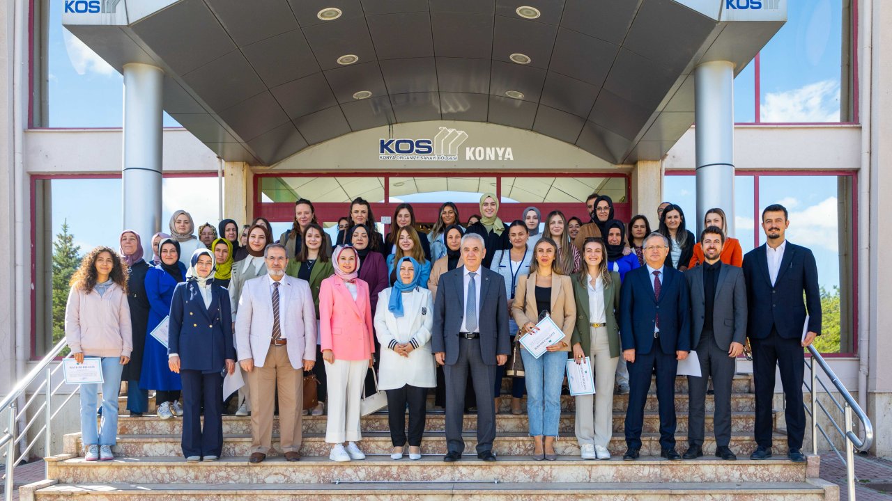 Konya’da 203 kadın sertifika sahibi oldu!