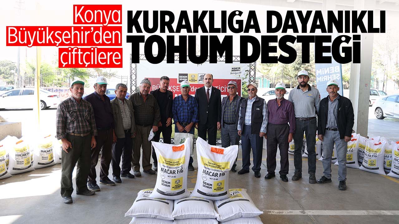 Konya'da çiftçilere yüzde 50 hibe destekli Macar Fiği desteği bu yıl da devam ediyor