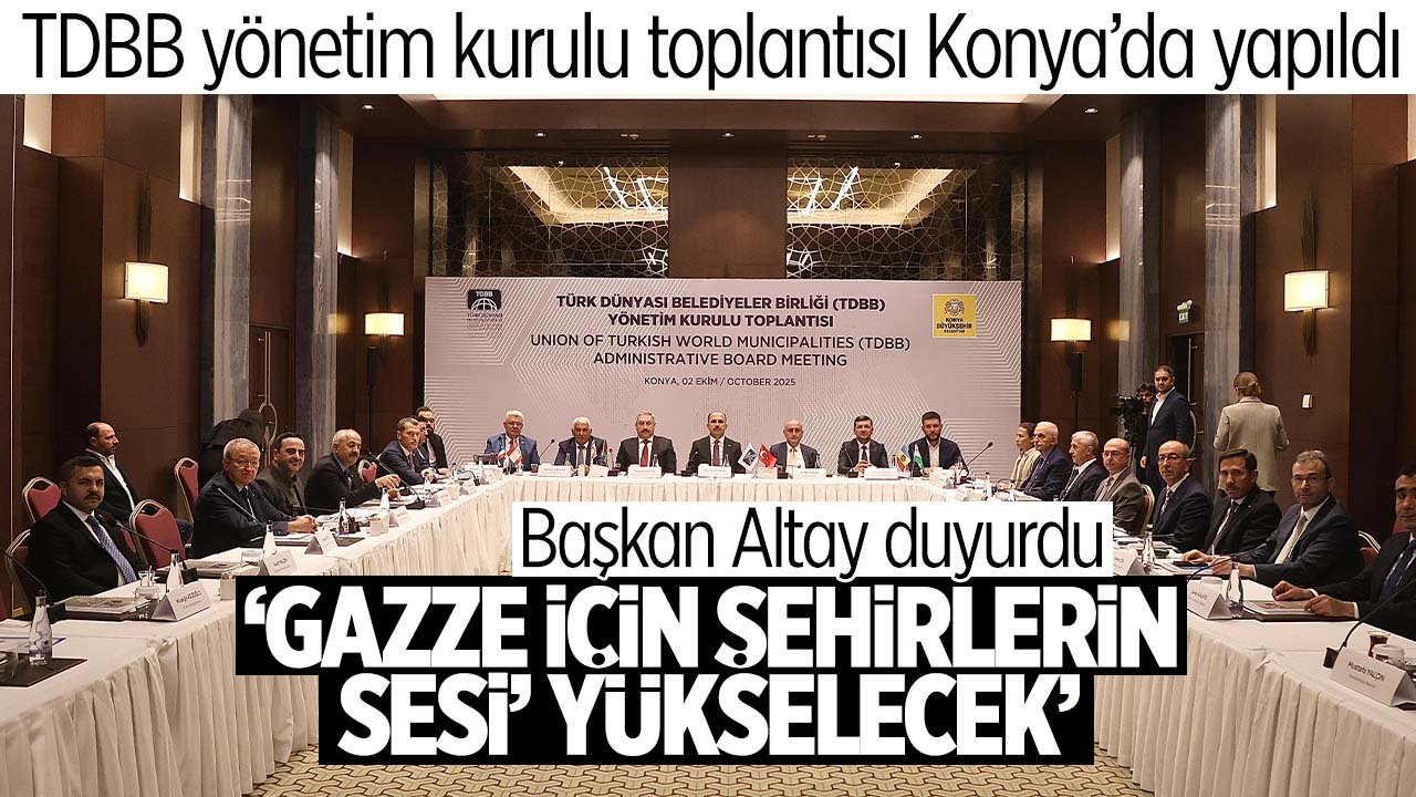 TDBB Başkanı Altay'dan Gazze'ye destek çağrısı: ‘Gazze İçin Şehirlerin Sesi’ platformu oluşturuldu