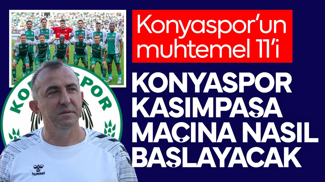 Konyaspor, Kasımpaşa deplasmanından galibiyetle dönmek istiyor: Konyaspor'un muhtemel 11'i