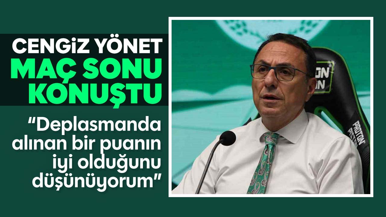 Konyaspor Genel Sekreteri Cengiz Yönet'ten açıklama