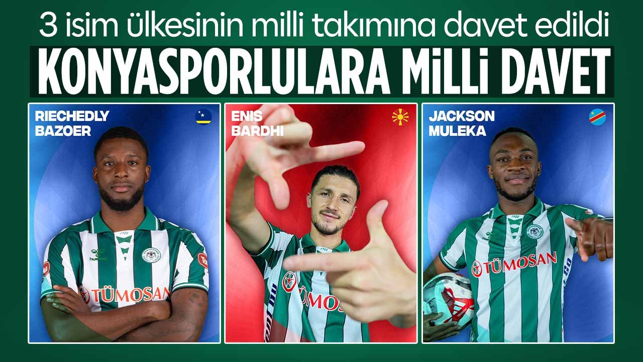 Konyaspor'da 3 isme milli davet
