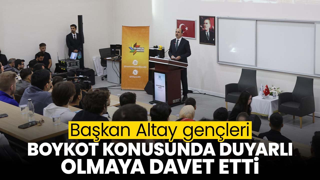 Uğur İbrahim Altay Hukuk Fakültesi öğrencileriyle bir araya geldi