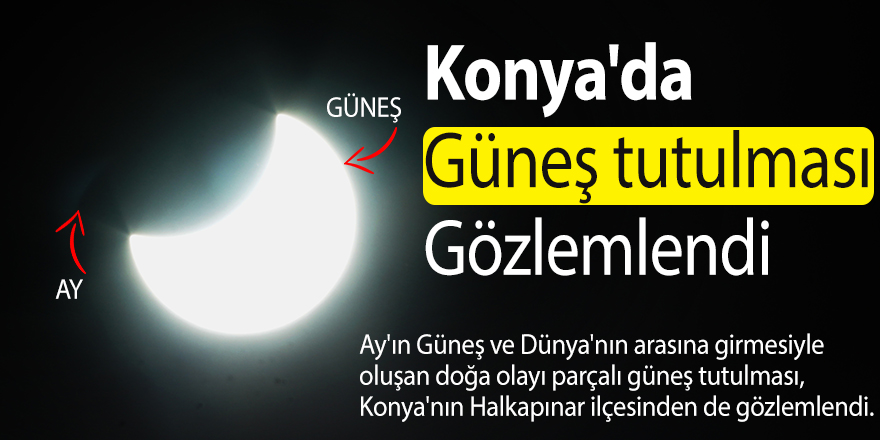 Parçalı Güneş tutulması gözlemlendi