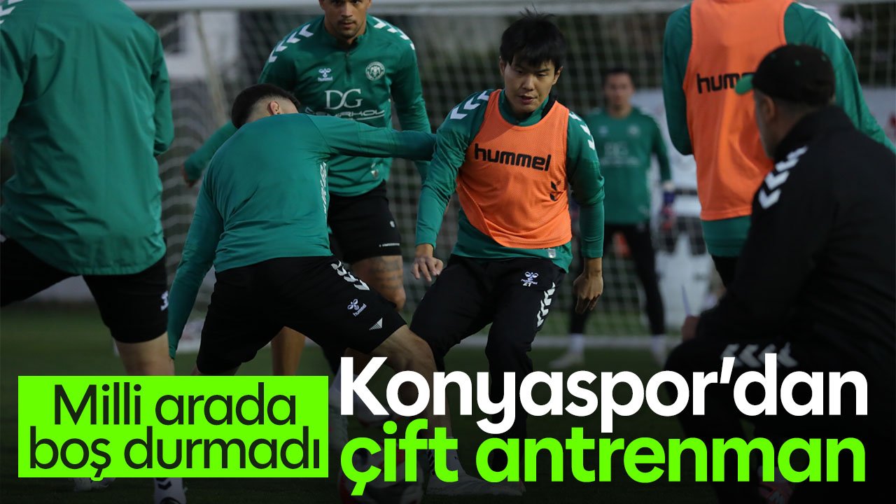 Konyaspor'dan milli arada çift antrenman