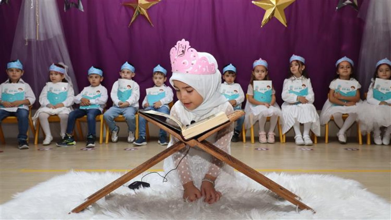 Konya'da minik öğrencilerden “Bed-i Besmele” programı!