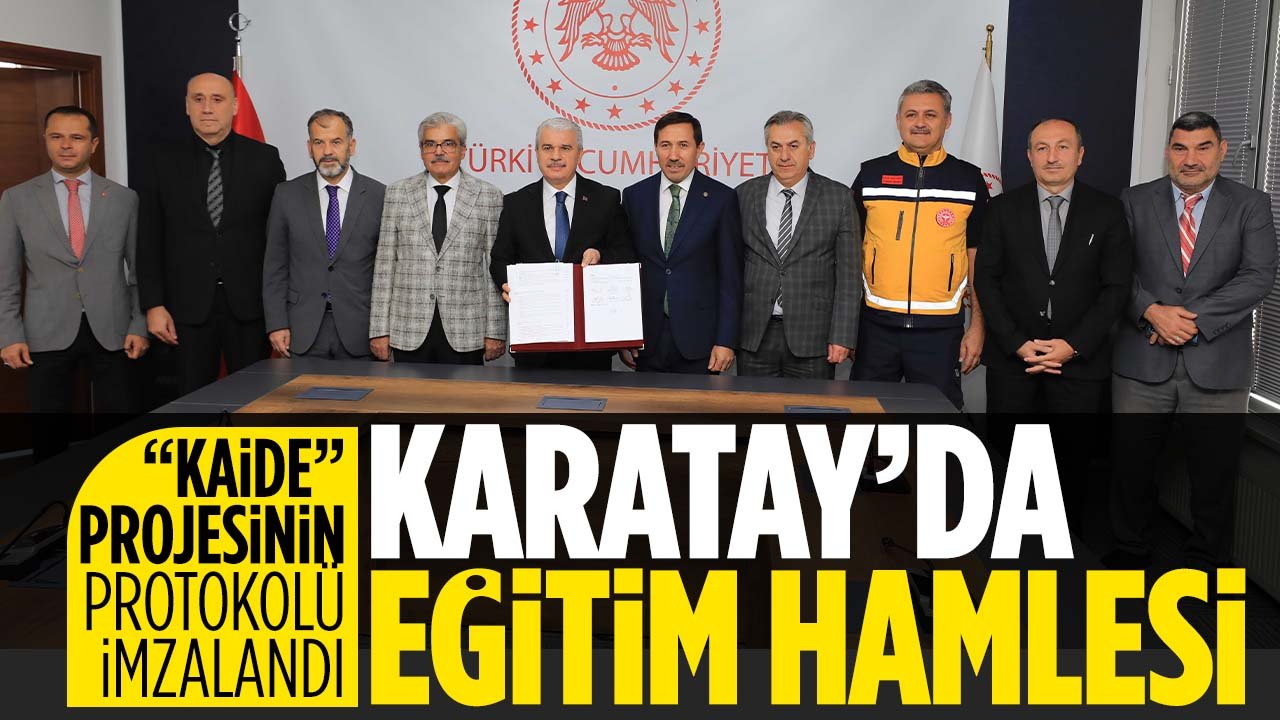 Karatay'dan eğitim hamlesi: Karatay İnsani Değerler Projesi protokolü imzalandı