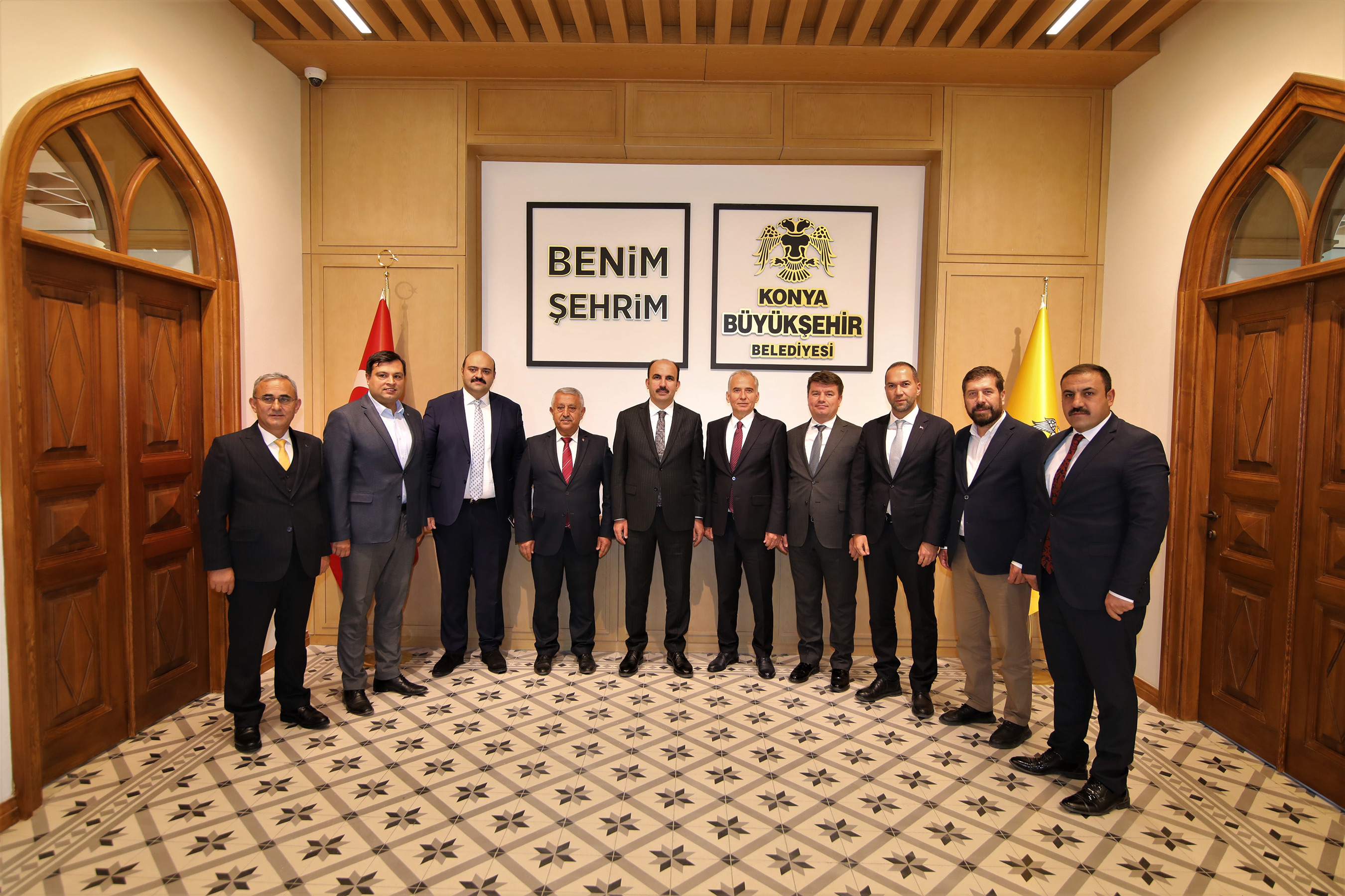 Enerji Kentleri Birliği Üyesi Belediye Başkanları Başkan Altay’ı Ziyaret Etti