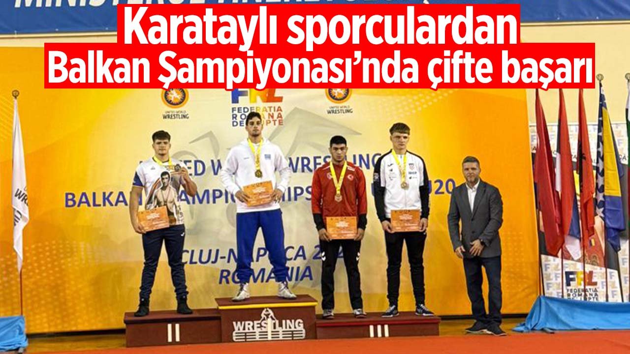 Karataylı sporcular Grekoromen Güreş Balkan Şampiyonası'ndan madalyalarla dönüyor