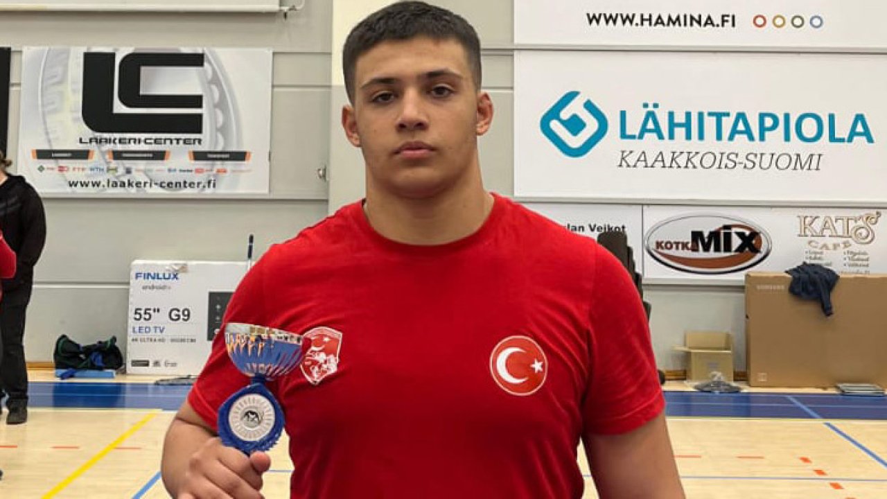 Konyalı sporcu Fatih Eymen Korkmaz’dan Finlandiya’da altın zafer!