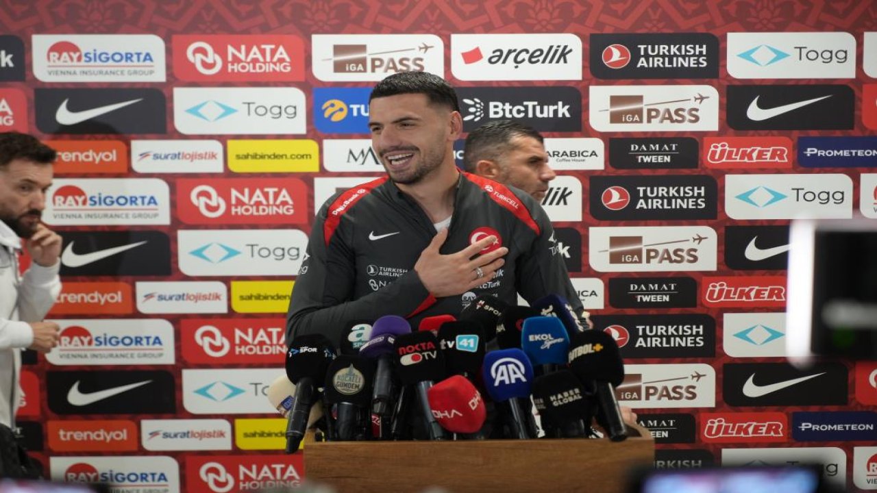 Gürcistan maçında 2 gol kaydeden Merih Demiral: "4-1 plaka oldu, Kocaelililer için ayrı güzellikte oldu"