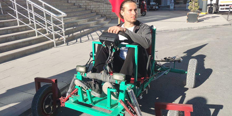 Kululu girişimci go-kart aracı yaptı