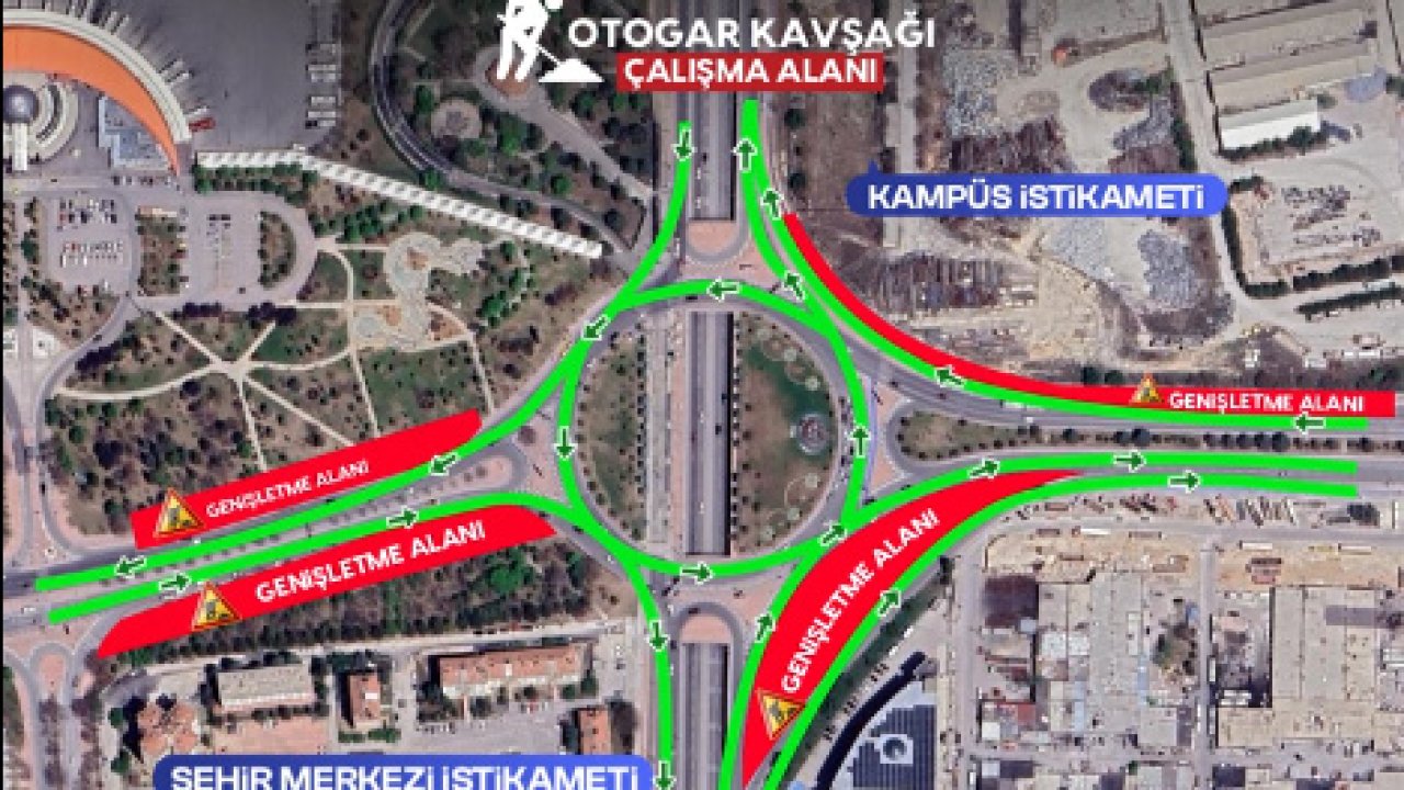 Otogar Kavşağı’nda yol genişletme çalışması başlıyor! Konya trafiğinde yeni dönem