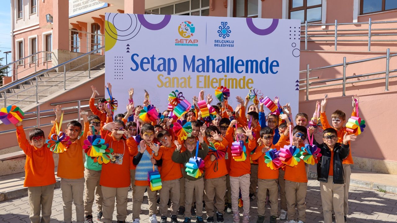 Selçuklu'nun sanat vizyonu tüm ilçeyi sarıyor! “SETAP Mahallemde Sanat Ellerimde” projesi Sızma'da hayat buldu