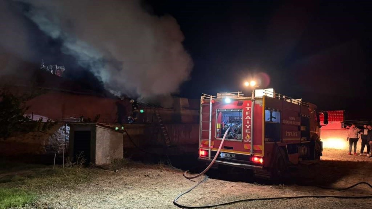 Konya Kulu'da müstakil evde yangın alarmı