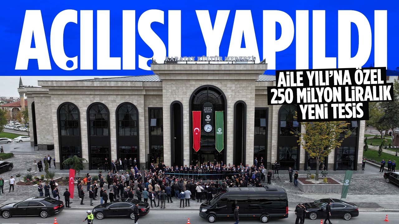 Konya'da Aile Yılı'na özel yapılan tesis Bakan Mahinur Özdemir Göktaş'ın katılımıyla açıldı