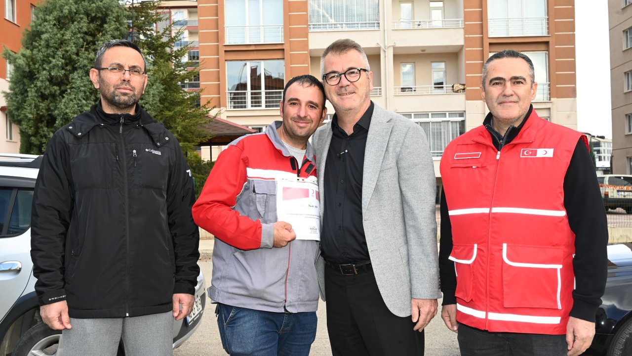 Konya’da belediye çalışanından örnek yardım!