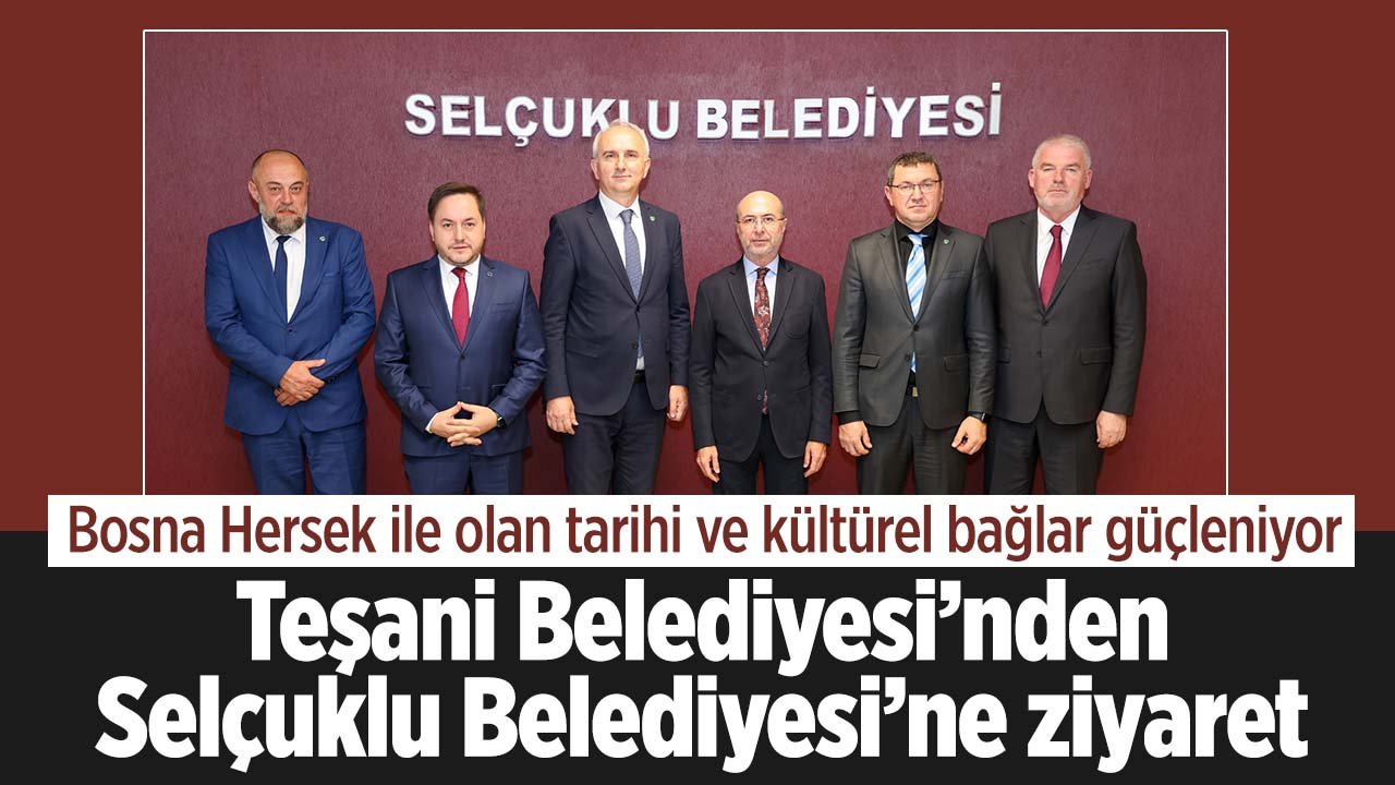 Ahmet Pekyatırmacı, Selçuklu'nun ilk kardeş şehrinden gelen heyetle görüştü