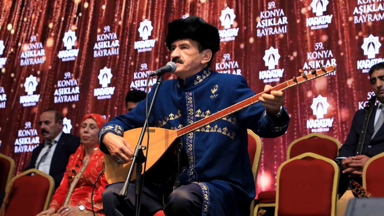 Sazlarıyla, sözleriyle Karatay'da buluştular! 59. Konya Âşıklar Bayramı muhteşem bir programla sona erdi
