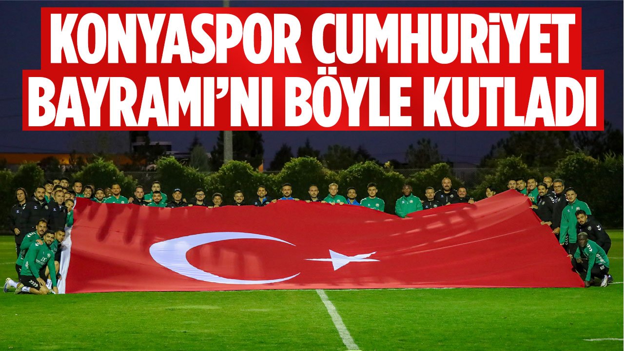 Konyaspor 29 Ekim Cumhuriyet Bayramı'nı böyle kutladı