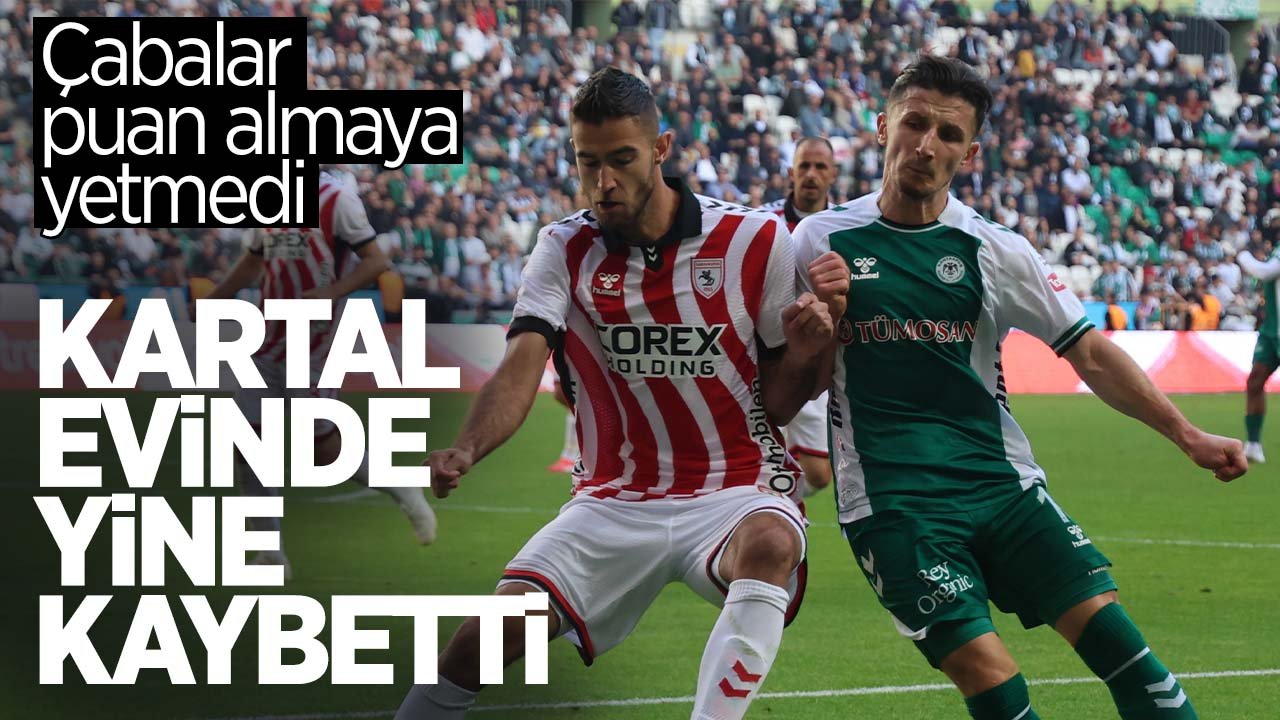 Konyaspor'un çabaları puan almaya yetmedi: Konyaspor evinde kazamanıyor