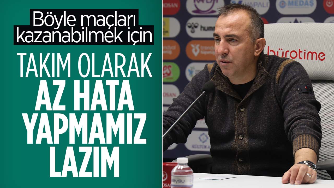 Recep Uçar'dan maç sonu açıklaması:  "Takım olarak az hata yapmamız lazım"