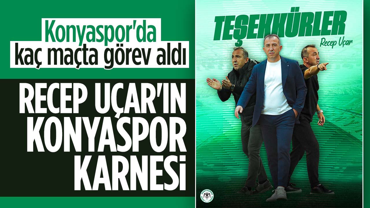 Konyaspor'da Recep Uçar'ın karnesi